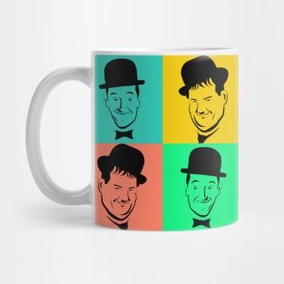 Laurel and Hardy Pop Art Tribute Mug